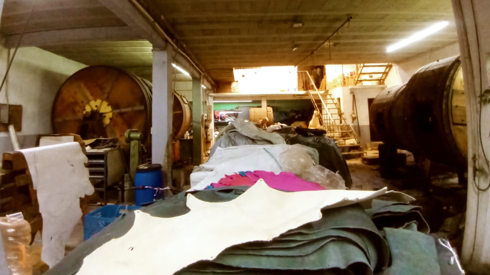 Interior of a tannery