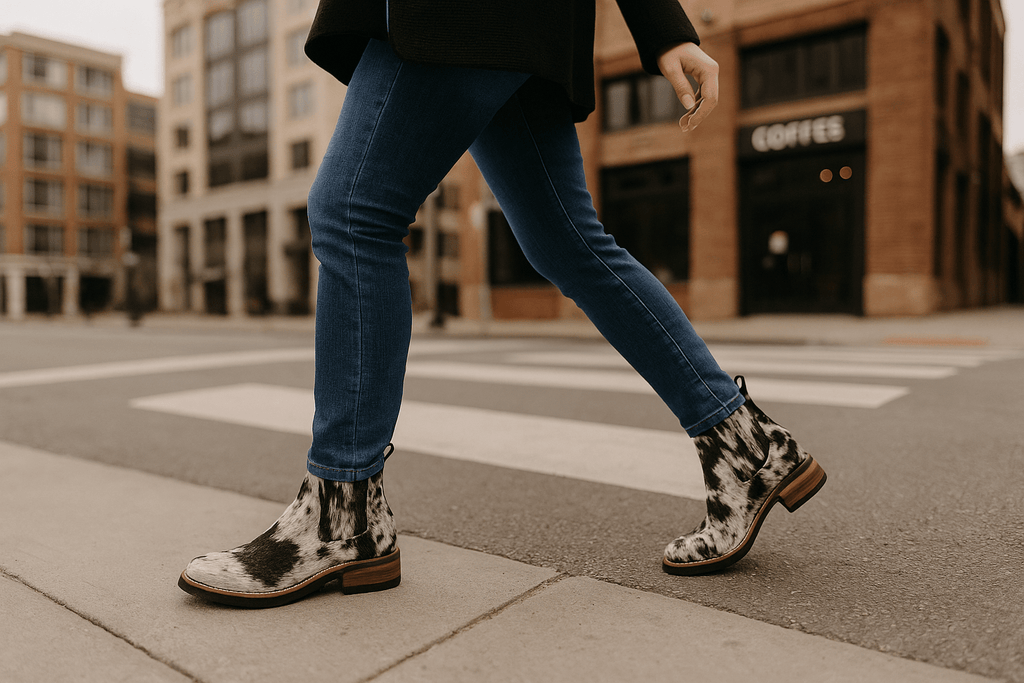 Aurora City Sole Cowhide Ankle Boots - Stiefeld Boots Canada