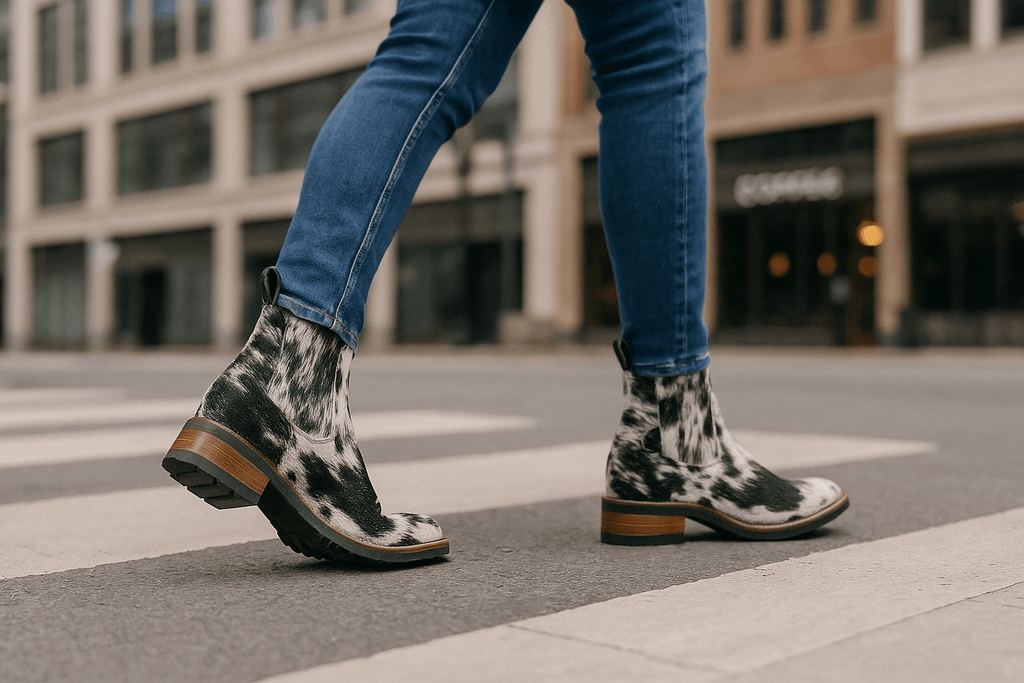 Aurora City Sole Cowhide Ankle Boots - Stiefeld Boots Canada