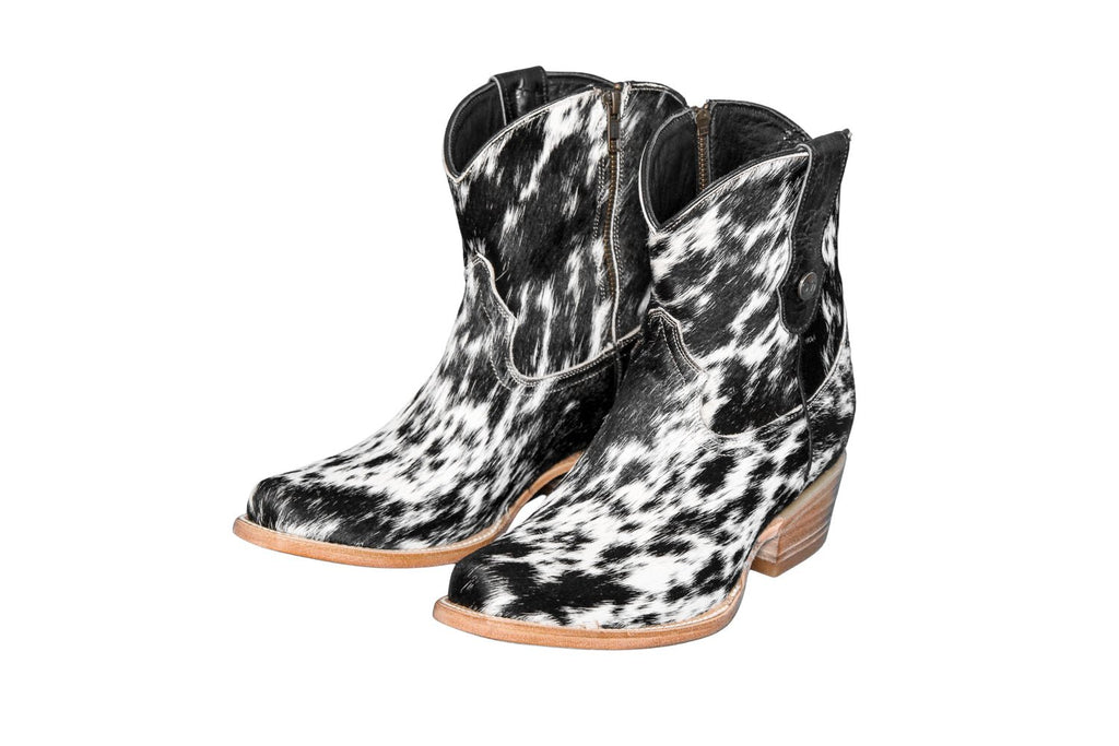 Loretta Cowhide Short Boots - Stiefeld Boots Canada