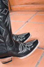 Lorraine Black Leather Knee High Boots - Stiefeld Boots Canada