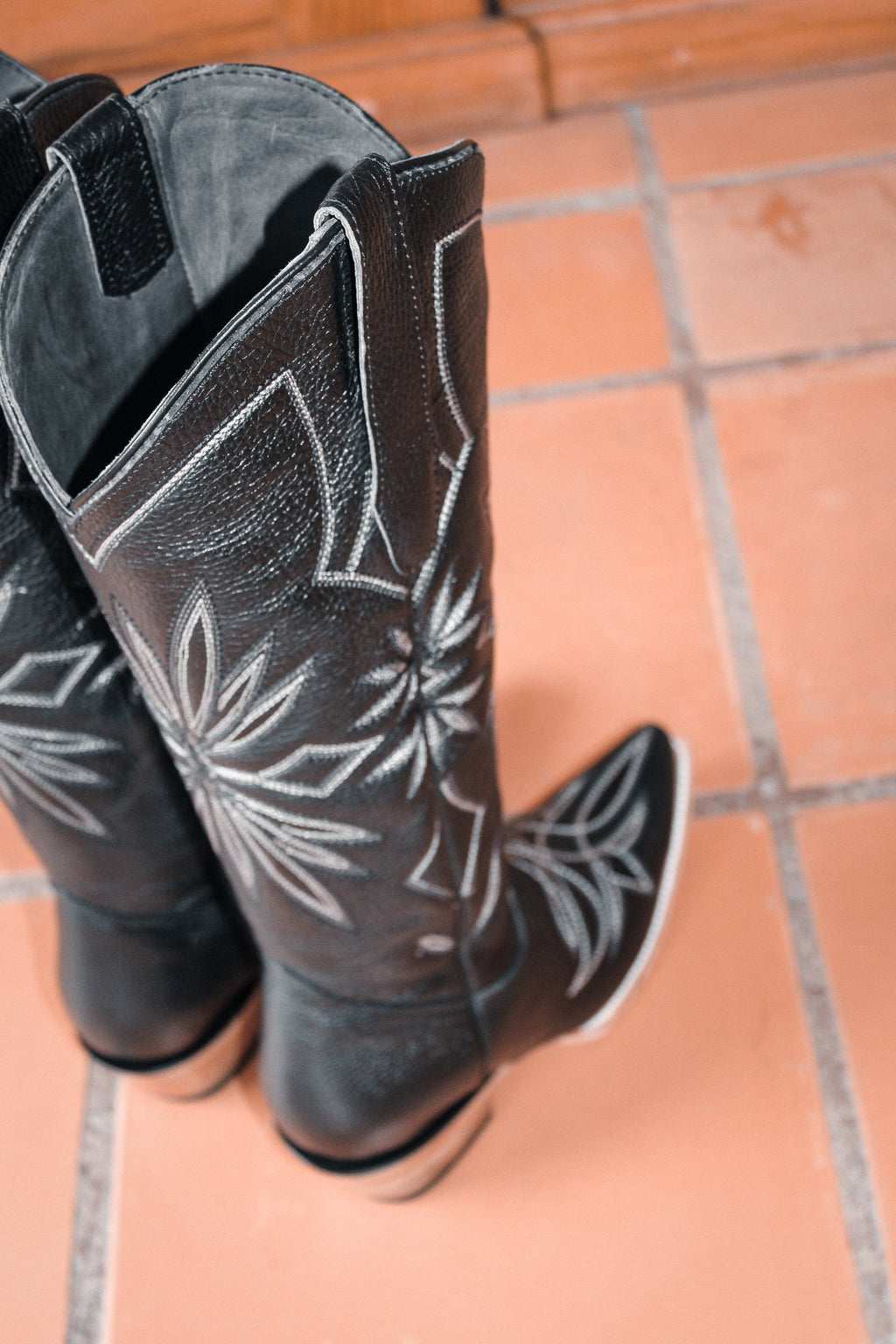 Lorraine Black Leather Knee High Boots - Stiefeld Boots Canada
