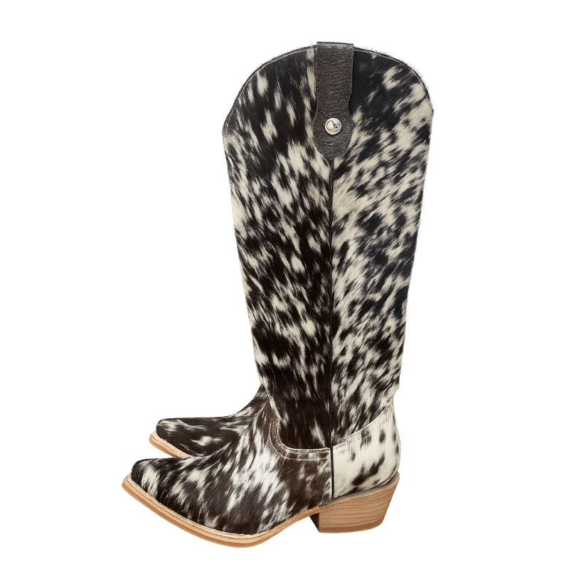 Lorraine Knee High Cowhide Boots - Stiefeld Boots Canada